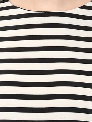 round neck striped top - 16703419 - Standard Image - 5