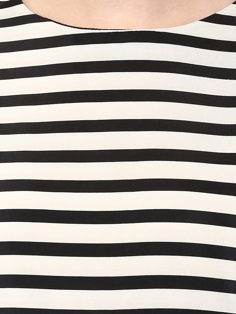 round neck striped top - 16703419 - Zoom Image - 5