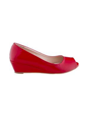 red slip on wedges - 16704222 - Standard Image - 2