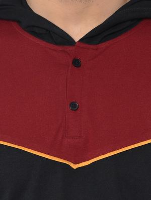 black color block t-shirt - 16704443 - Standard Image - 5