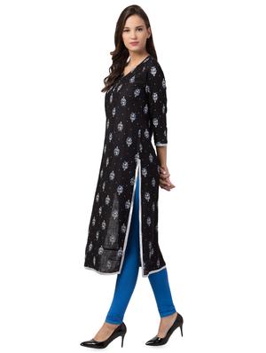 printed straight kurta - 16704614 - Standard Image - 2