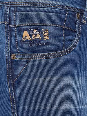 blue light washed denim jeans - 16706011 - Standard Image - 5