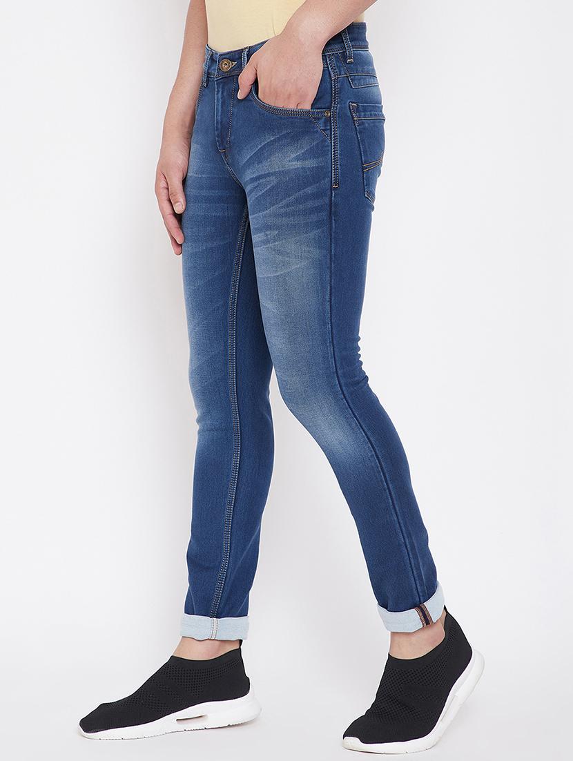 blue light washed denim jeans - 16706011 - Zoom Image - 2