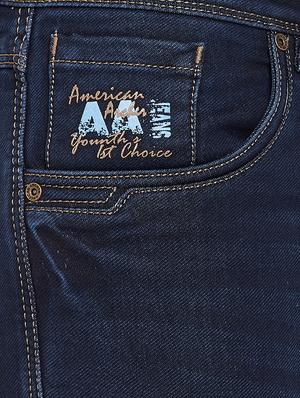 dark blue light washed denim jeans - 16706012 - Standard Image - 5