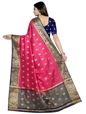 self design kanjivaram saree with blouse - 16706080 - Standard Image - 2