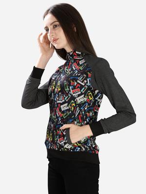 quirky sleeved mandarin neck jacket - 16706199 - Standard Image - 2