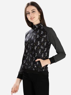 quirky sleeved mandarin neck jacket - 16706200 - Standard Image - 2