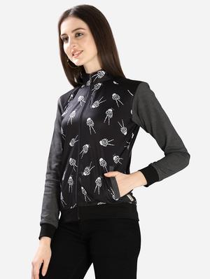 checkered sleeved mandarin neck jacket - 16706204 - Standard Image - 2