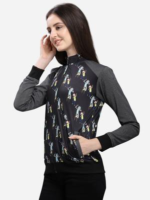 quirky sleeved mandarin neck jacket - 16706209 - Standard Image - 2
