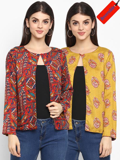 printed reversible jacket - 16706243 - Standard Image - 1