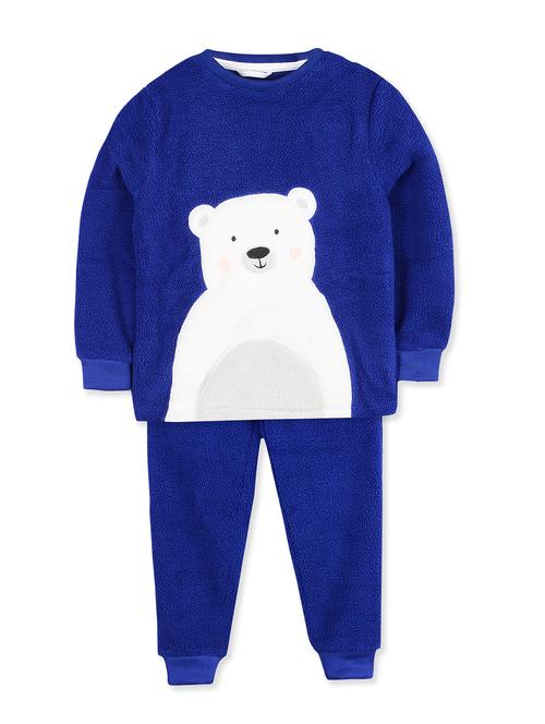 blue cotton pyjama set nightwear - 16706275 - Standard Image - 1