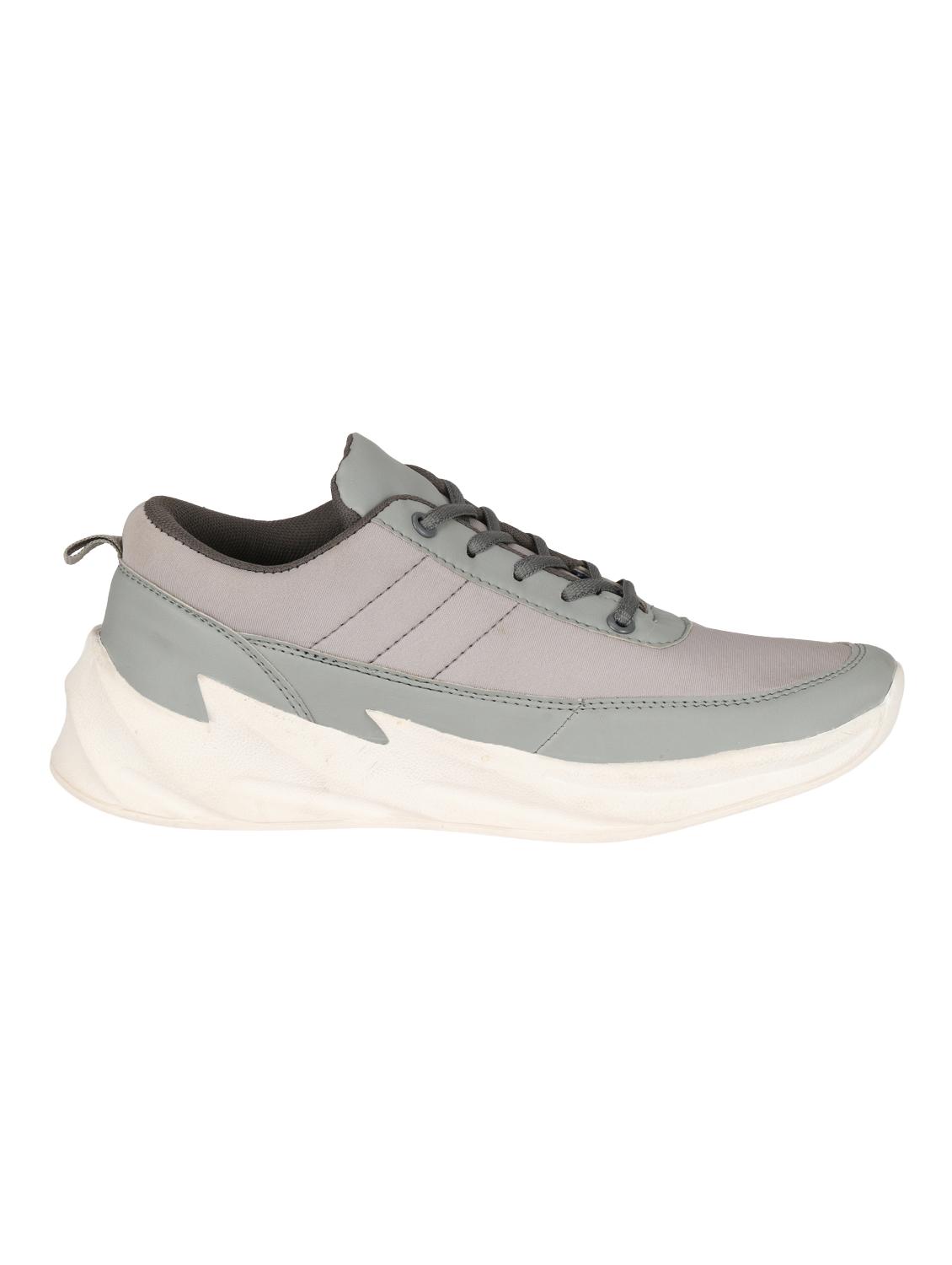 grey canvas lace up sport shoes - 16706347 - Zoom Image - 2