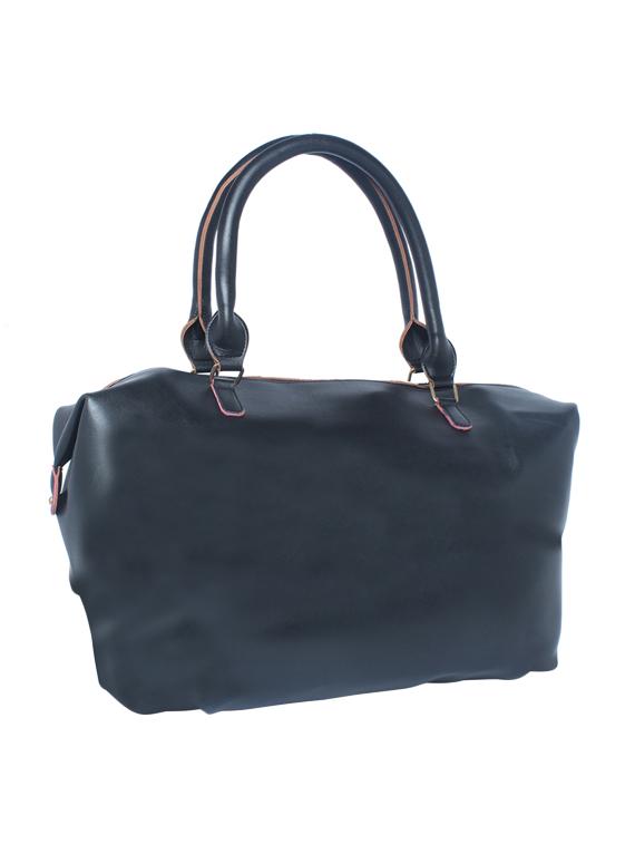 black leatherette (pu) regular handbag - 16706947 - Zoom Image - 2