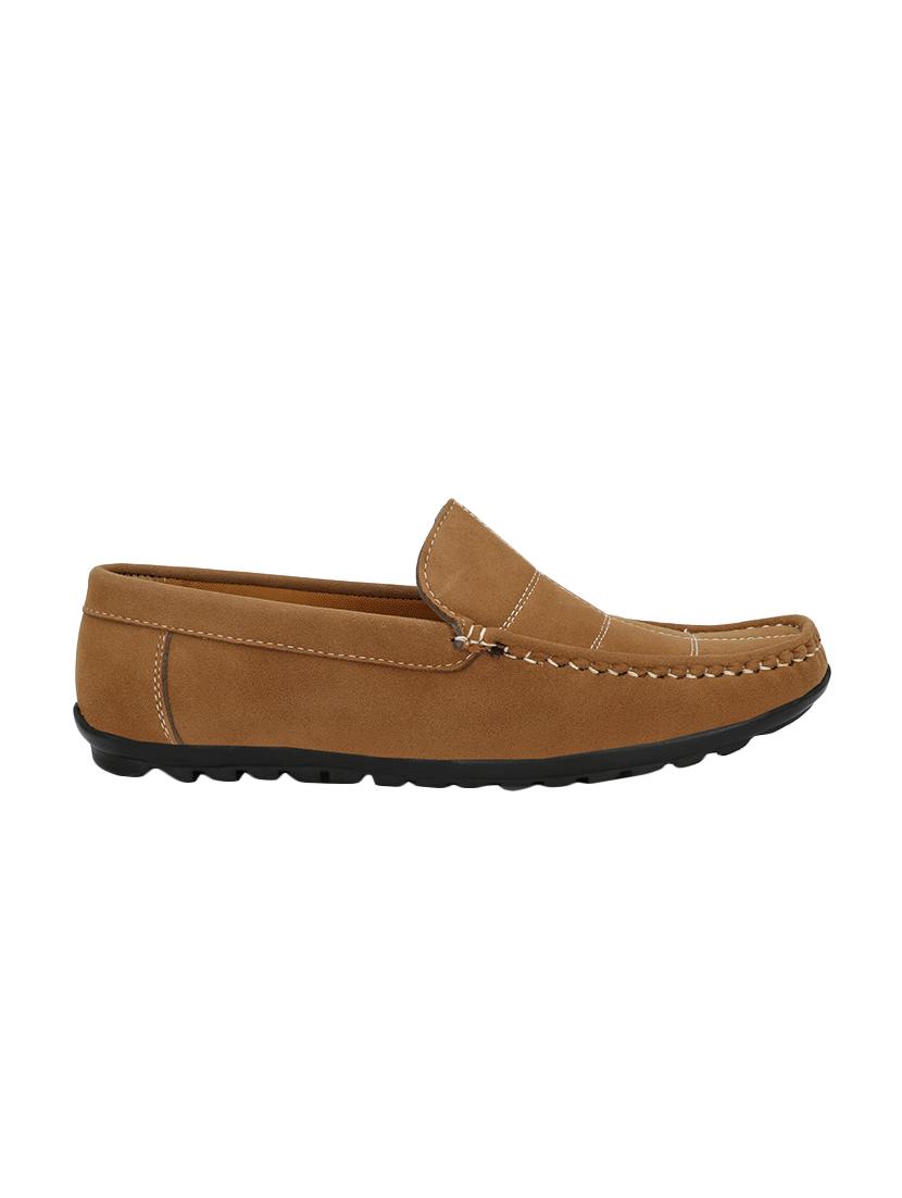 brown suede slip on loafers - 16707962 - Zoom Image - 2