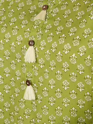 printed straight kurta - 16708025 - Standard Image - 5