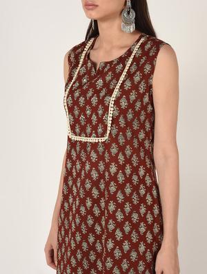 printed kurta palazzo set - 16708030 - Standard Image - 5