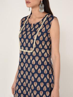 printed kurta palazzo set - 16708031 - Standard Image - 5