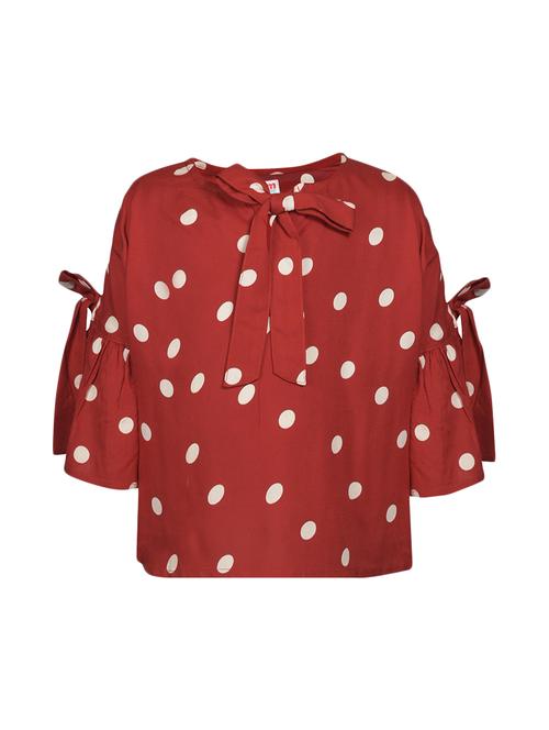 red cotton regular top - 16708114 - Standard Image - 1