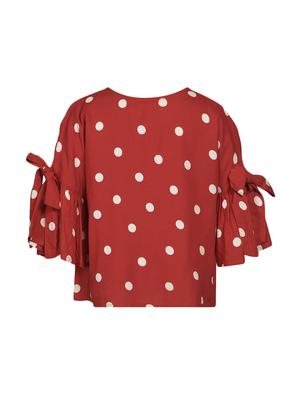 red cotton regular top - 16708114 - Standard Image - 2