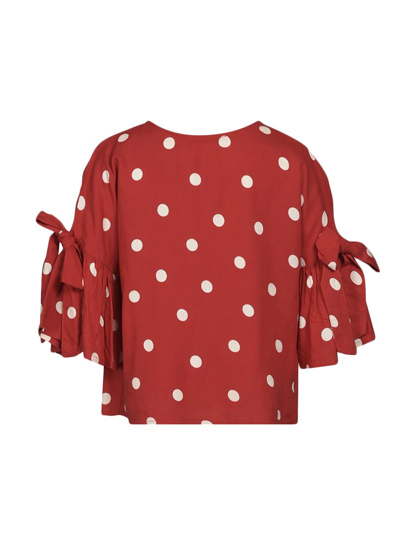 red cotton regular top - 16708114 - Zoom Image - 2