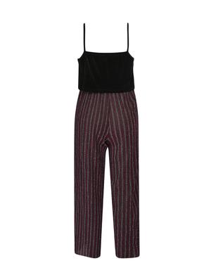 black rayon full length jump suit - 16708131 - Standard Image - 2