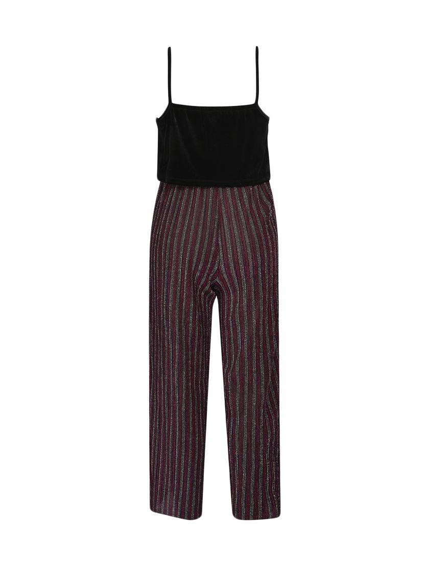 black rayon full length jump suit - 16708131 - Zoom Image - 2
