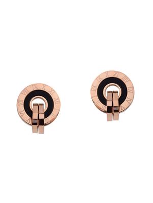 gold metal studs earring - 16708519 - Standard Image - 2