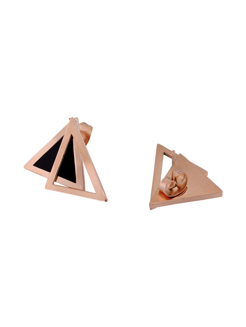 gold metal studs earring - 16708528 - Zoom Image - 2