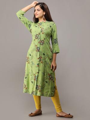 floral straight kurta - 16708841 - Standard Image - 2