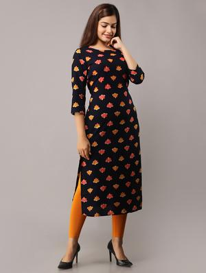 floral straight kurta - 16708852 - Standard Image - 2