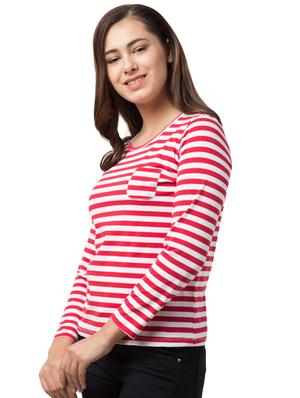 round neck striped tee - 16708897 - Standard Image - 2