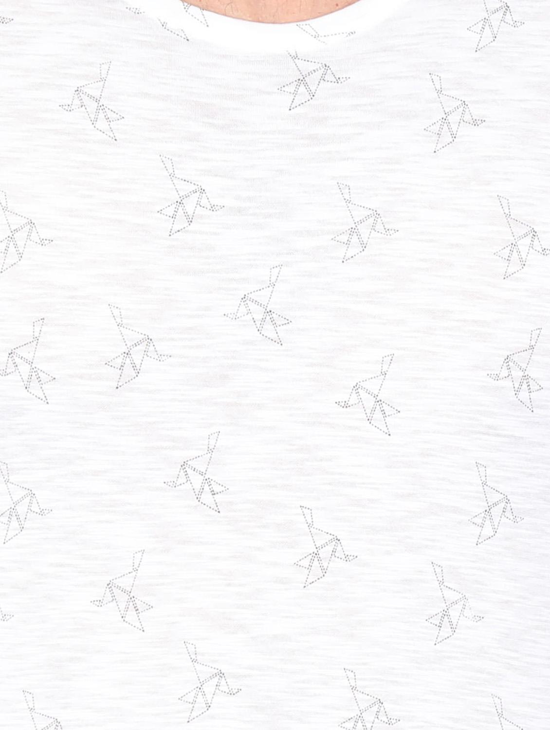white printed t-shirt - 16708910 - Zoom Image - 5