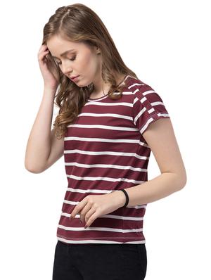 round neck striped tee - 16708915 - Standard Image - 2