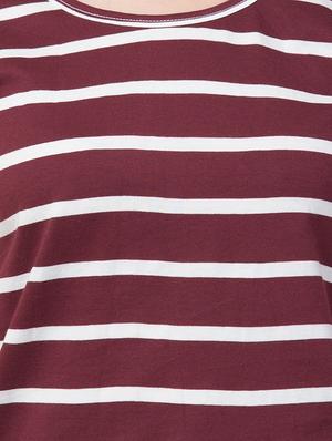 round neck striped tee - 16708915 - Standard Image - 5