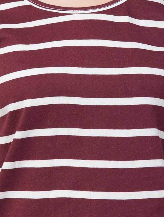 round neck striped tee - 16708915 - Zoom Image - 5