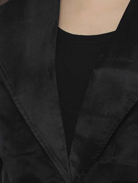 tie knot detail lapel neck jacket - 16709340 - Zoom Image - 5