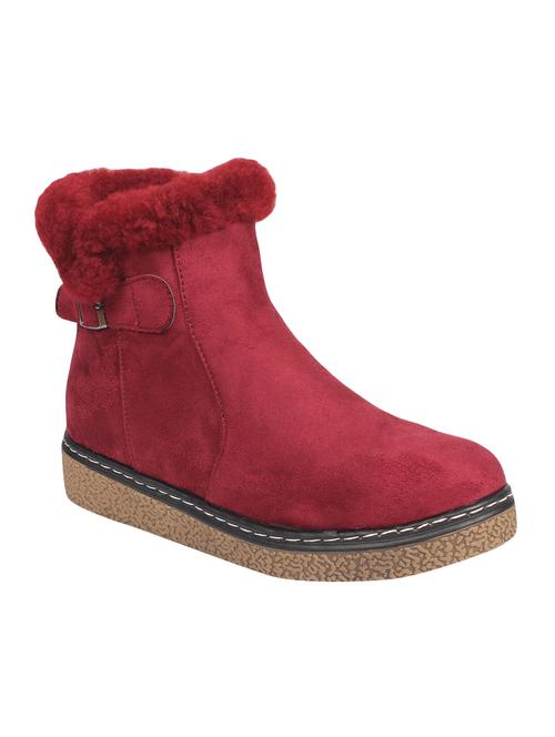 maroon ankle boots - 16709779 - Standard Image - 1
