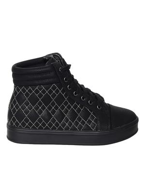 black lace-up sneakers - 16709791 - Standard Image - 2