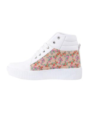 white lace-up sneakers - 16710474 - Standard Image - 2