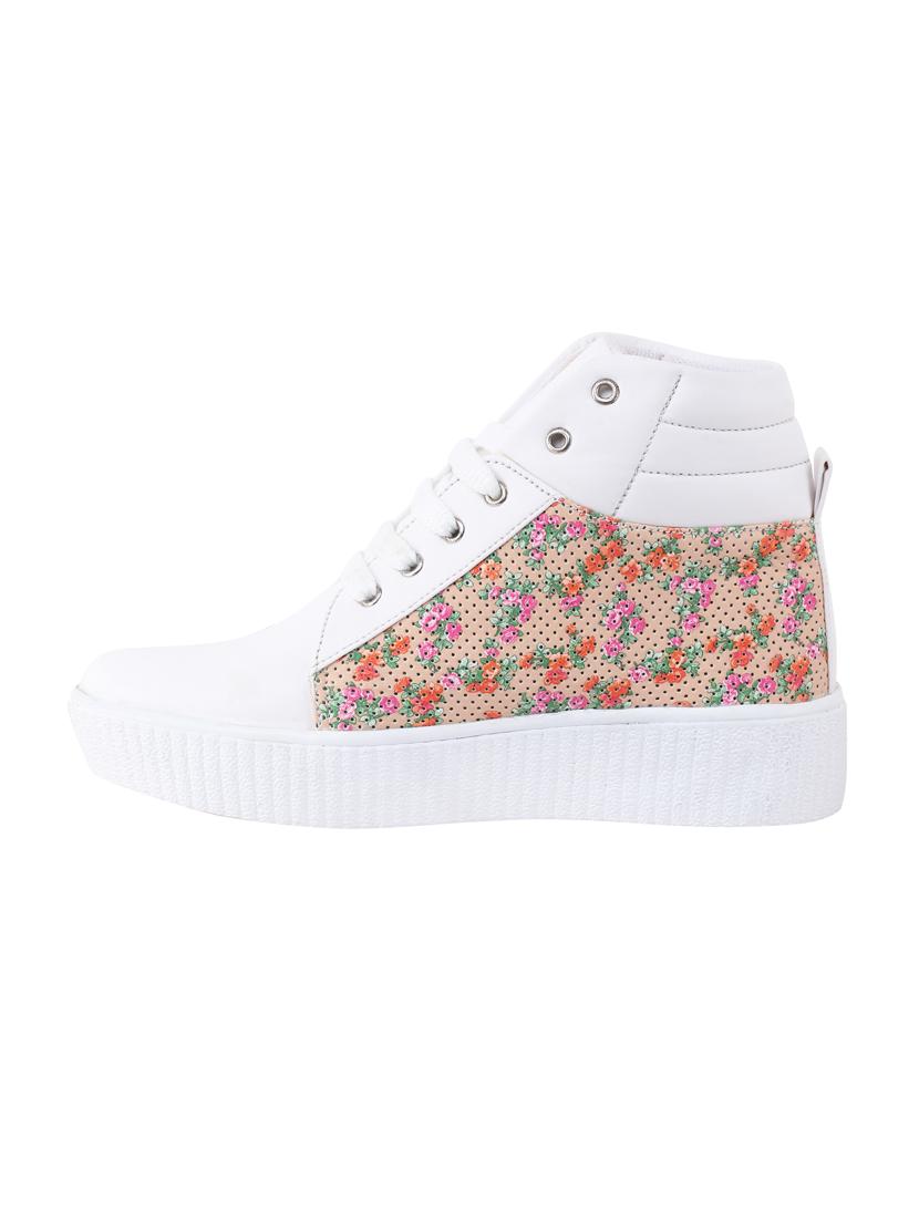 white lace-up sneakers - 16710474 - Zoom Image - 2