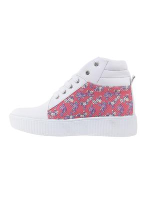 pink lace-up sneakers - 16710475 - Standard Image - 2