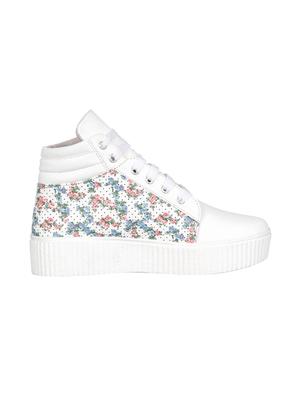 white lace-up sneakers - 16710476 - Standard Image - 2