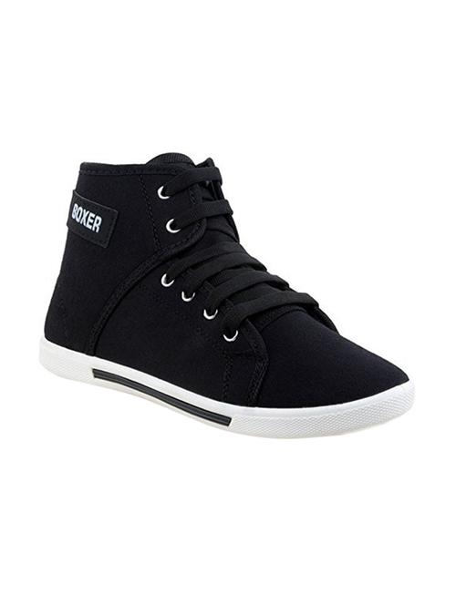 black canvas lace up sneakers - 16710508 - Standard Image - 1
