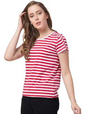 round neck striped tee - 16710622 - Standard Image - 2