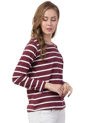 round neck striped tee - 16710624 - Standard Image - 2