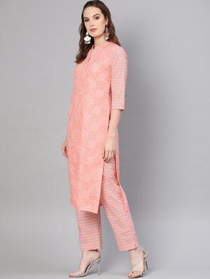 pastel printed kurta pant set - 16710668 - Standard Image - 2