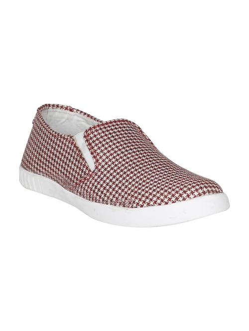 red leatherette slipons - 16710779 - Standard Image - 1