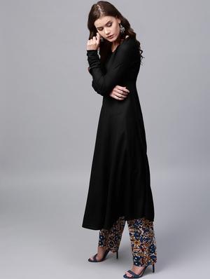 solid flared kurta - 16711070 - Standard Image - 2