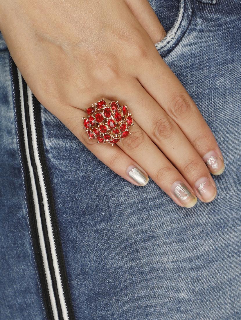 red gold plated finger ring - 16711138 - Zoom Image - 5