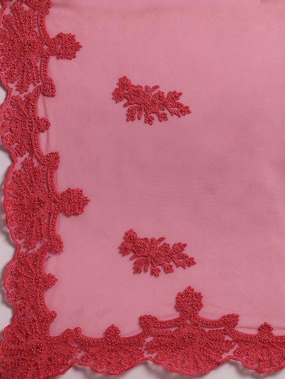 net embroidered saree with blouse - 16711660 - Zoom Image - 5